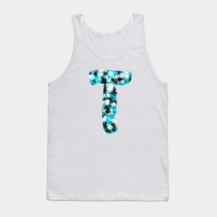 Paint Splash Letter T Tank Top